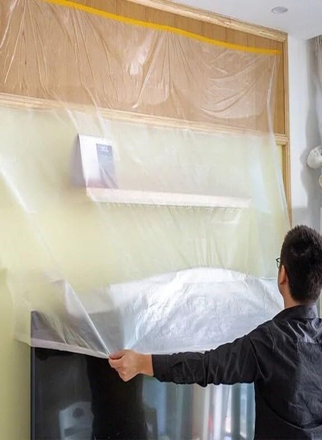BLUE MAX LD Plastic Dust Cover Roll Sheet 44 Inch x 30 Meter | Transparent Polyethylene Sheeting Roll | Waterproof Dustproof Protective Cover | Furniture, Packing, Painting, Renovation Use - Image 5
